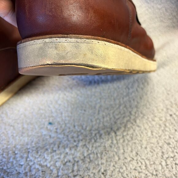 Red Wing Boots Men 12 Waterproof Shoes 6 Inch Safety Toe Boot Leather NO INSOLES - Picture 6 of 9